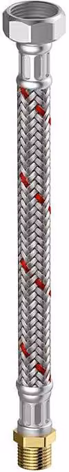 Flamco Meiflex tubo corazzato M4325.1134.100 1" x 1" IG/AG, 25 x 1000 mm, acciaio inox, riscaldamento/condizionamento