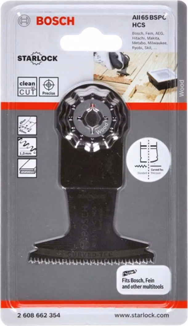 Lama HCS per taglio a tuffo AII 65 BSPC Legno duro, 40 x 65 mm, confezione da 1 pz