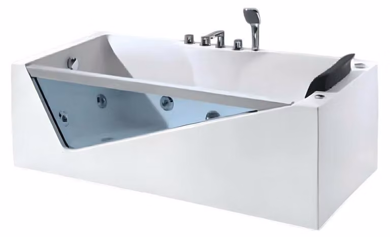 Luxuswanne Hydromassagewanne Badewanne Whirlpool Blubberbad Spa 170x80 cm