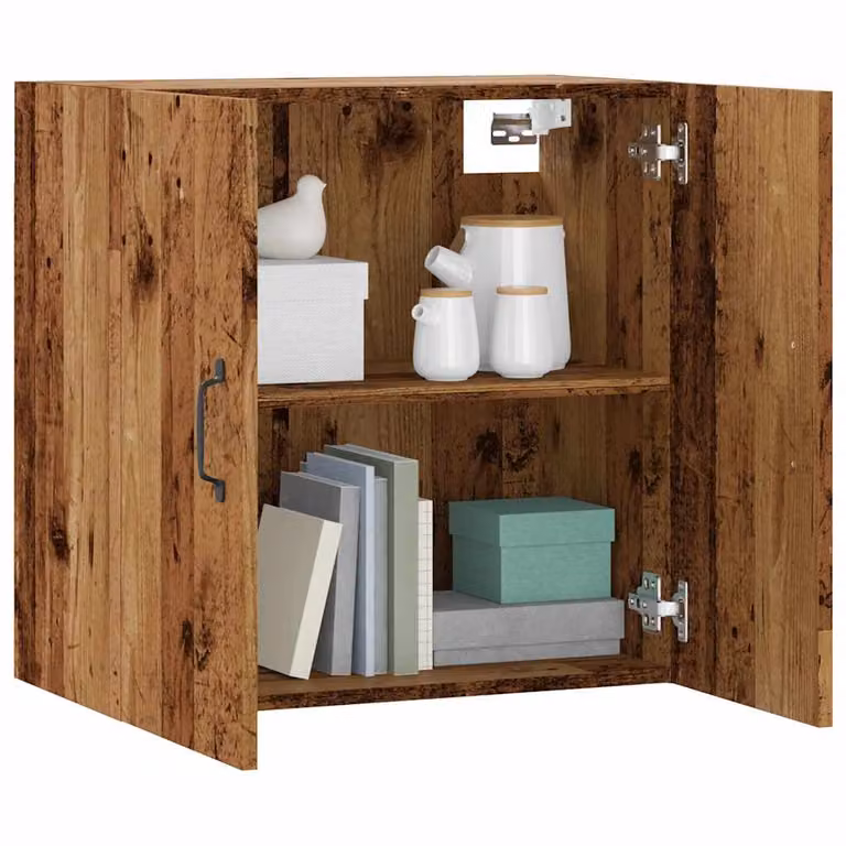 Armadietto a muro vidaXL in legno vecchio marrone opaco L 60 cm x P 31 cm x H 60 cm
