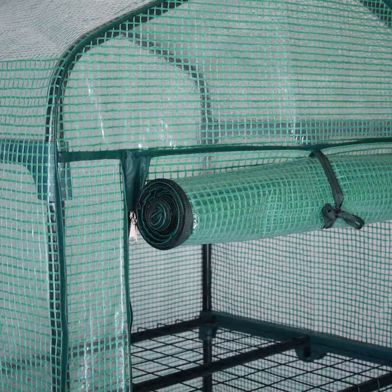 Serra da giardino Gardebruk in acciaio e film plastico verde L/P/H: 126 x 49 x 69 cm – 4