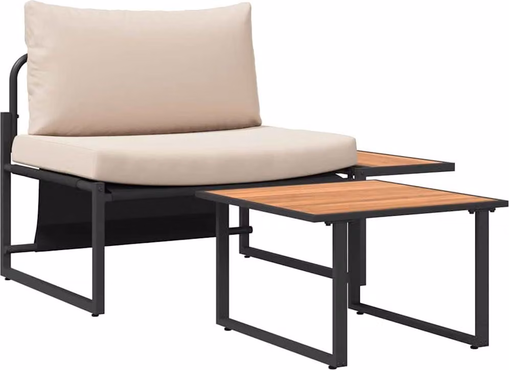 Set Divano da Giardino 2 pcs Talpa Acciaio