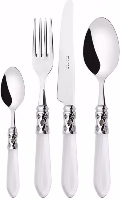 ALADDIN Ghiera Cromata, Posate Set 24 Pz, Scatola Gallery, Casa Colore: Trasparente