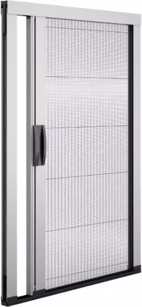 Zanzariera laterale plissé ZETA24 in kit da taglio riducibile, Colore Bianco RAL 9010, L: 110 cm, H: 110 cm