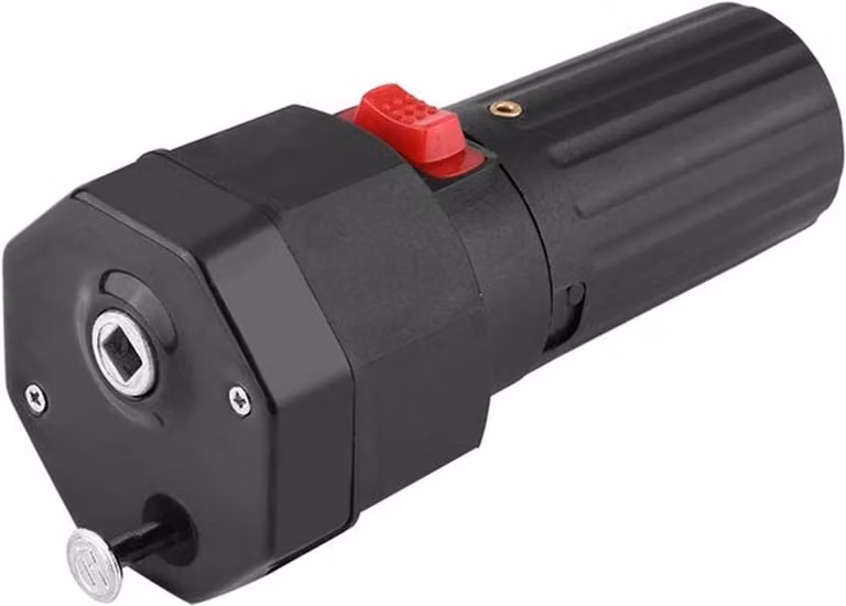 Motore per barbecue sostenibile e affidabile, alimentato a batteria da 1,5V, ideale per l'uso in casa, in giardino e in campeggio, compatto ed efficiente, dimensioni 140 x 63 mm