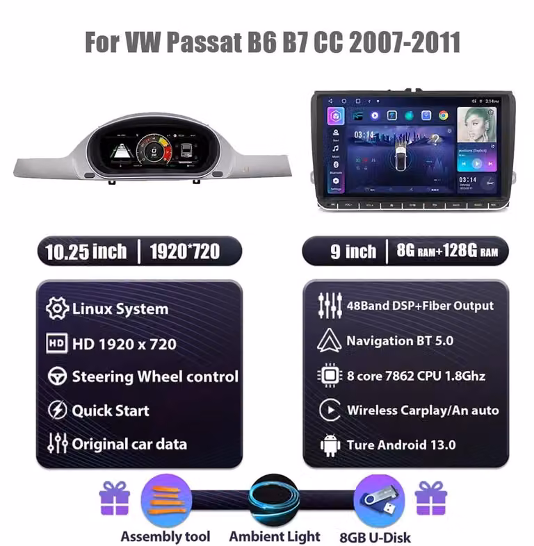 Cruscotto digitale - Pannello strumenti - Display dell'auto - Cruscotto - Pannello del cruscotto