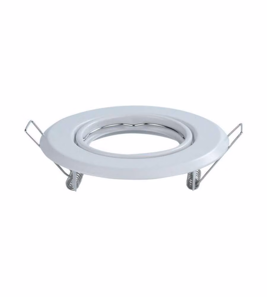 Portafaretto LED da Incasso Rotondo GU10 Colore Bianco (Box 2 Pezzi)