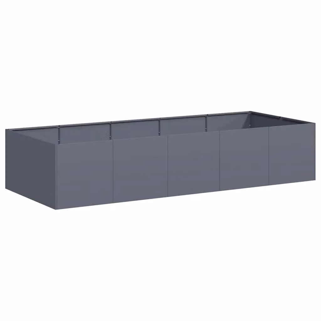 Fioriera a vasca Design Mania in acciaio colore antracite L: 200 cm, P: 80 cm, H: 40 cm – 2