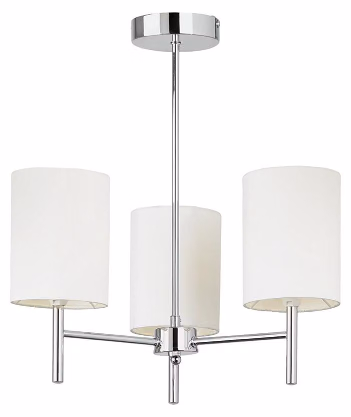 Lampada a sospensione BRIO cromata 3xE14x15W in metallo, dimensioni: 46,5x50x50 cm, IP20, Endon