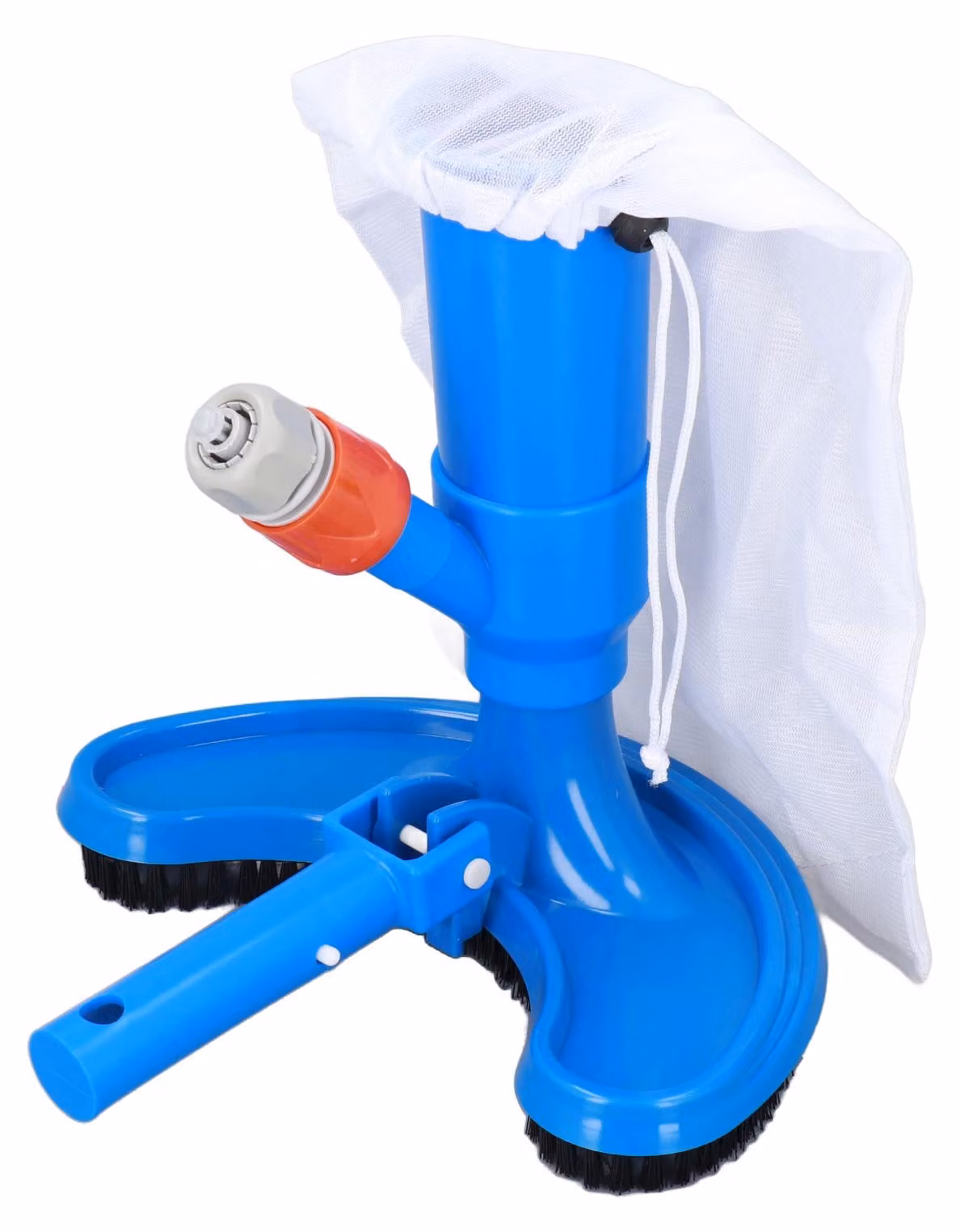 Aspirapolvere per piscine, mini-idropulitrice subacquea con spazzola e sacchetto a rete, adatta per piscine, spa, fontane, conforme agli standard UE