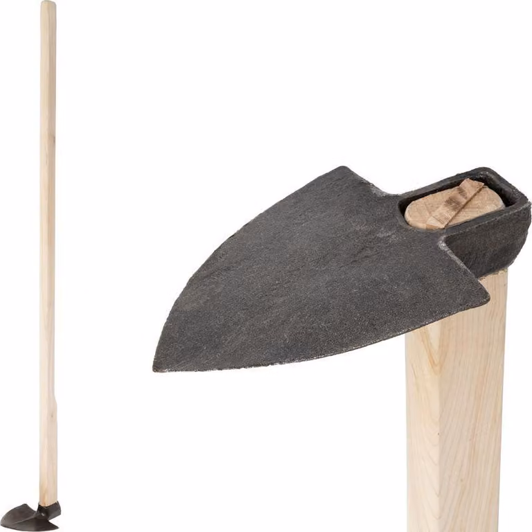 Zappa Gardex a punta, 390 g, forgiata, manico in legno