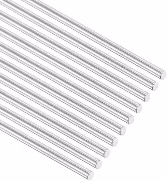 Tubo in acciaio - Acciaio inossidabile 304 - 16 pezzi da 420 mm - Argento