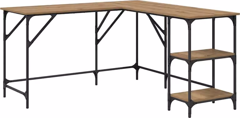 Scrivania Rovere artigianale 139 x 139 x 75 cm