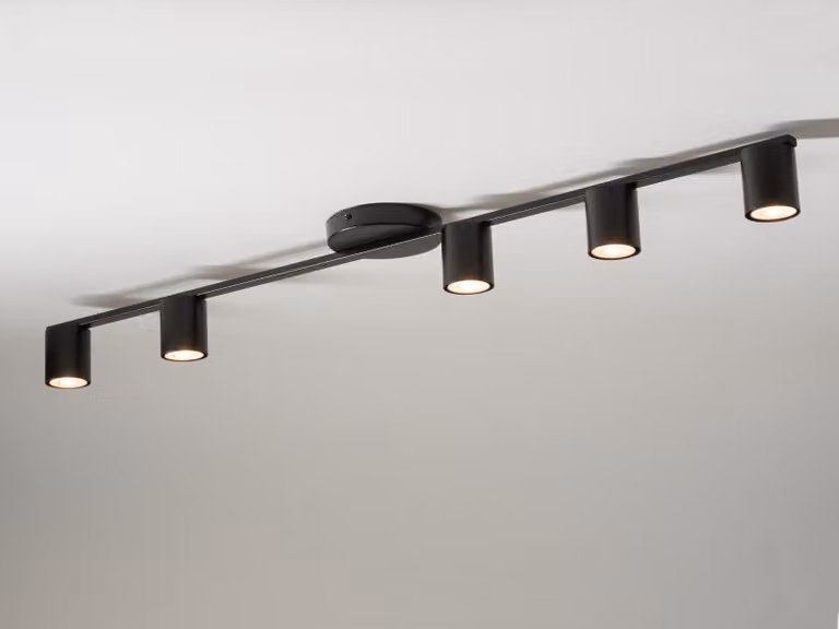 Lampada da soffitto moderna nera decorativa a cinque spot 5xGU10 25W Sky Sigma Lighting