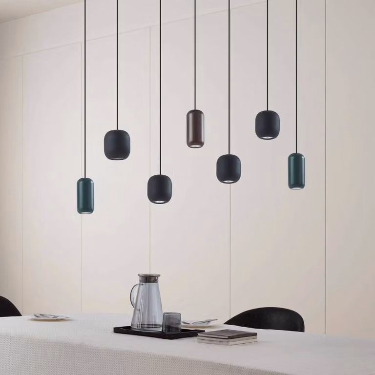 Lampada a sospensione Narion Lucande, dimmerabile, Multicolore, Soggiorno / Sala da pranzo, Metallo, Moderno, Lampada a sospensione