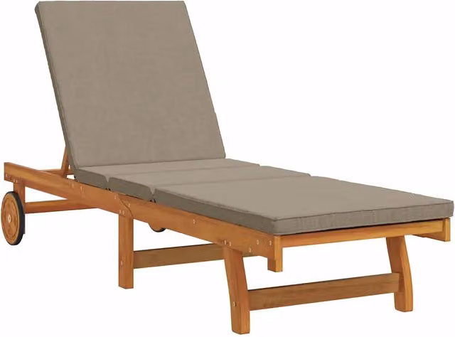Lettino da Lettino sole | Sdraio da giardino | Lettino da sole Marrone 199 x 63 x 85 cm