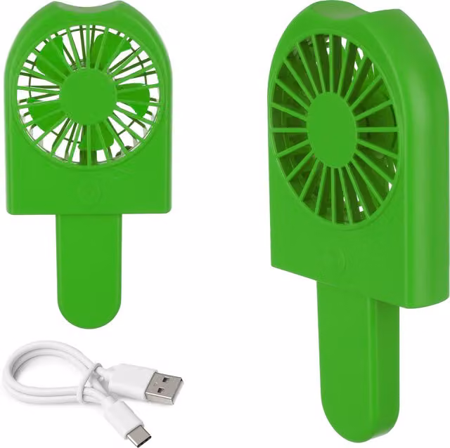 Miniventilatore ghiacciolo ricaricabile verde in plastica di altri brand