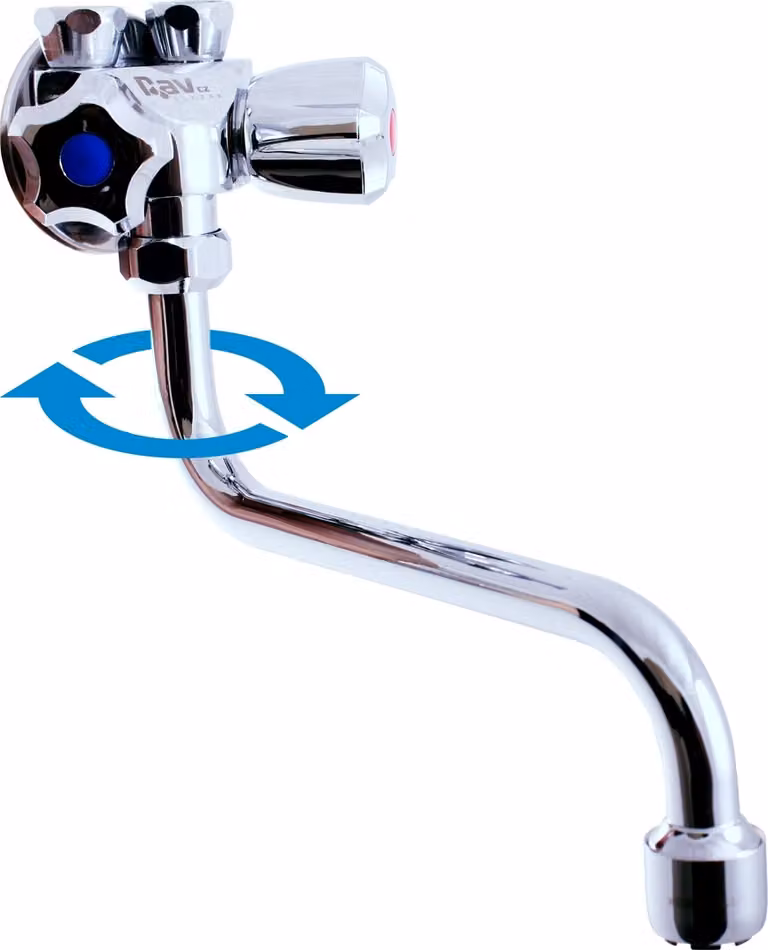 Slezák-RAV Miscelatore per lavabo/lavandino per stufe a bassa pressione Slezák RAV EN001/21 Colore: cromo, Dimensioni: attacco 3/8'' filettatura maschio (per tubi)
