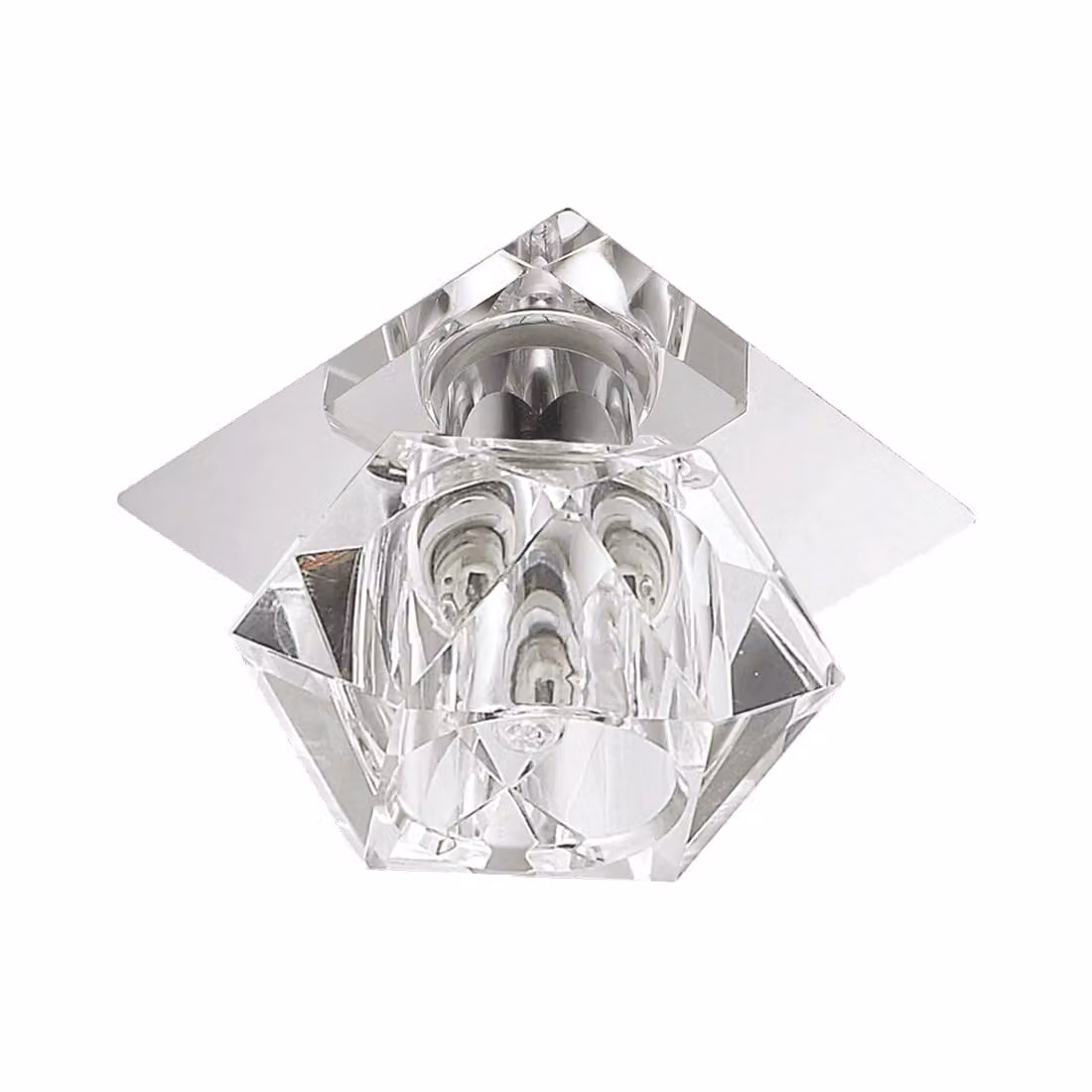 Plafoniera LED ZENITH 1xLED/5W, cromo/cristallo L: 120, H: 115