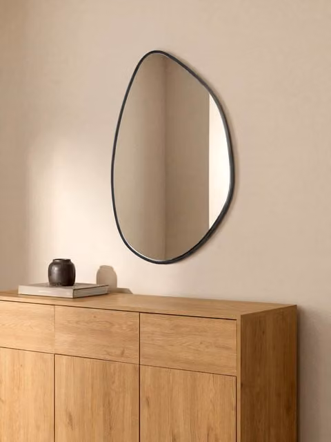 Specchio da parete Nuel Kenay Home colore nero L: 45 cm, H: 68 cm