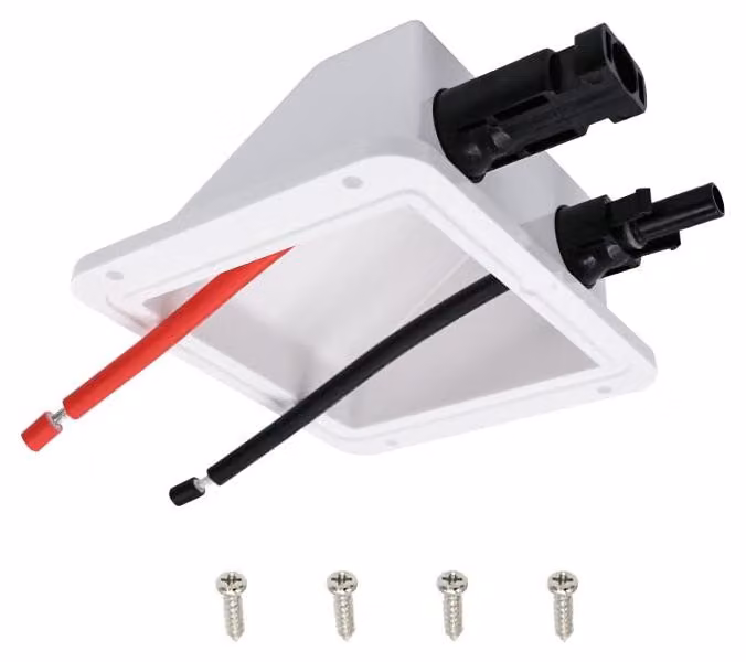 Ingresso cavi solare per porta, con passaggio cavi da 30 cm, cavo da 10 AWG