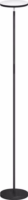 Lampada da terra uplighter RGB HOMCOM, lampada LED dimmerabile con telecomando, controllo touch e testa orientabile 350 gradi, colore nero – 1