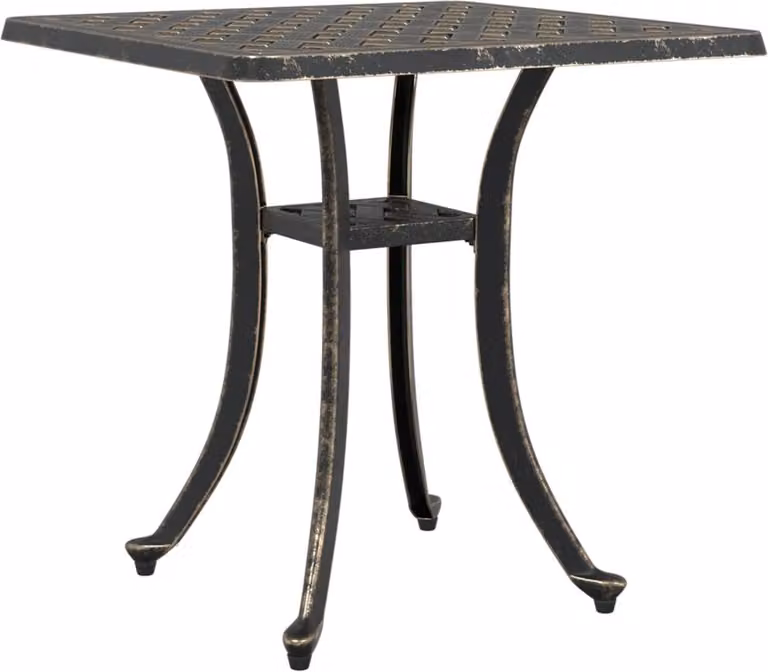 Tavolo da Giardino Bronzo 53x53x53 cm in Alluminio Pressofuso