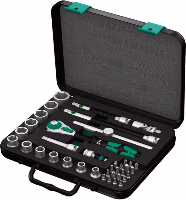 Set di bussole e inserti Wera Zyklop Speed 3/8" 8100 SB, 38 pezzi, multicolore
