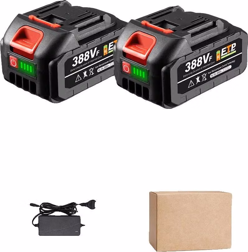 Batteria ad alta capacità, compatibile con utensili da 18 V, 2X3,0 Ah-1 caricabatteria