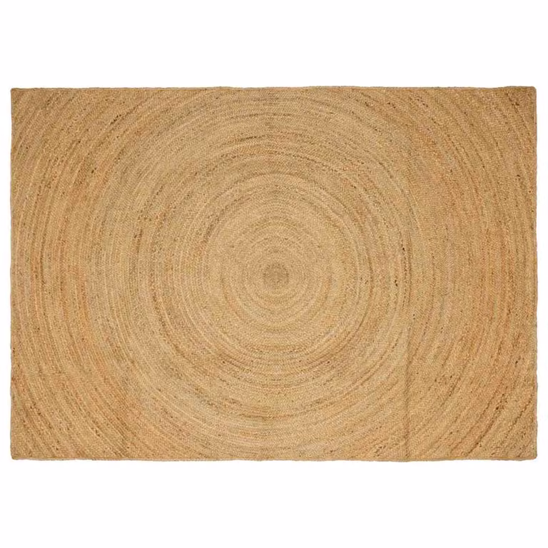 Tappeto in juta vidaXL per area living, rettangolare, beige/marrone, L: 160 cm x P: 230 cm