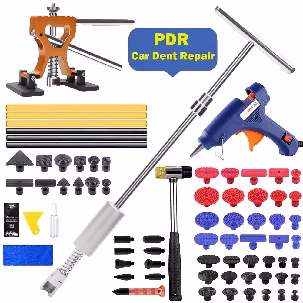 Strumenti per la riparazione di ammaccature, kit di riparazione rapida, utensili di qualità professionale, kit da 1 a 74 pezzi