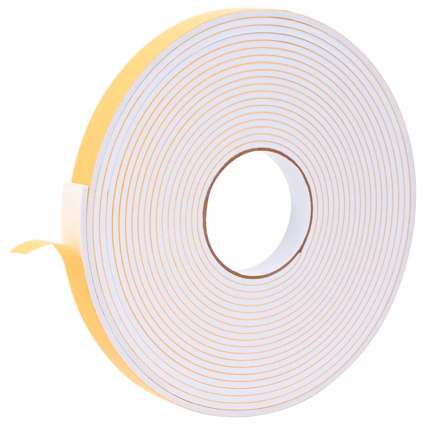 Nastro in schiuma autoadesivo, 10 pezzi, colore bianco, dimensioni 20 mm x 10 m, materiale: schiuma CR