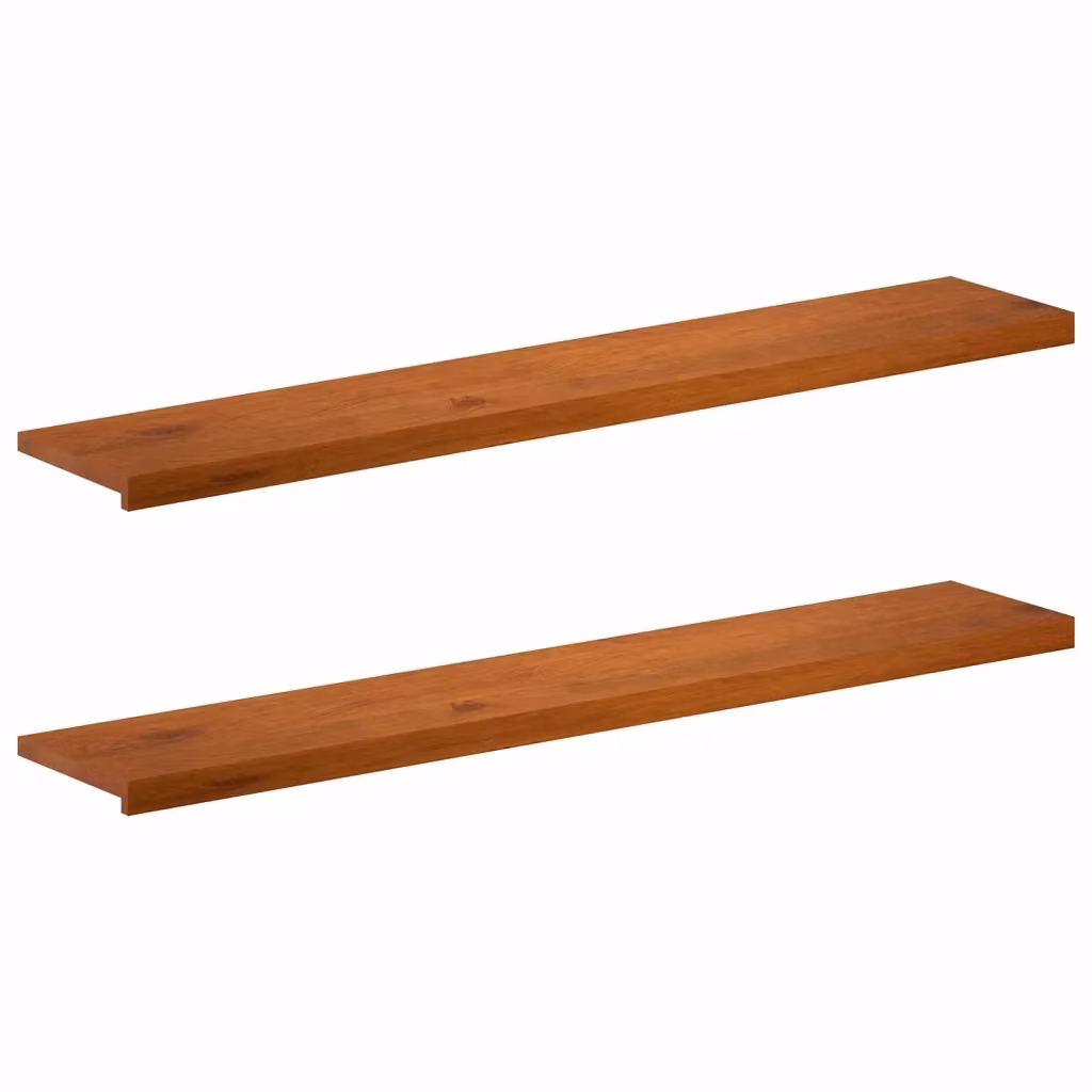 Set di 2 soglie per finestre vidaXL in pietra naturale, colore marrone, L: 160 cm, P: 30 cm, H: 2 cm – 2