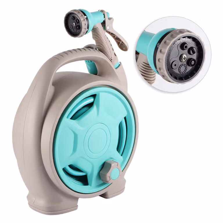 Carrello portagomma, portagomma, spruzzatore, dispositivo di irrigazione da giardino, accessori da giardino