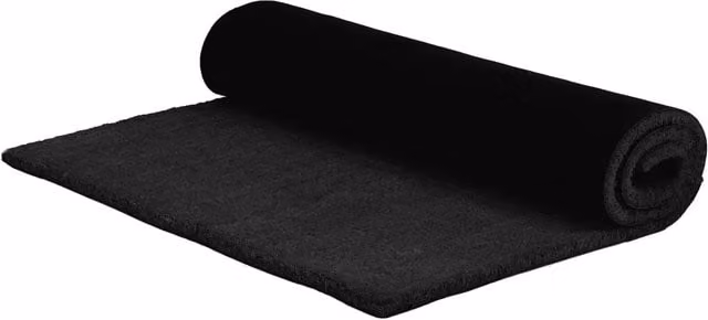 Zerbino rettangolare nero vidaXL in fibra di cocco e PVC antiscivolo L: 300 cm, P: 100 cm