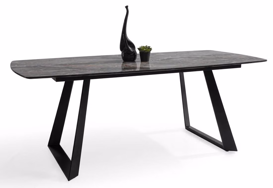 Elegante tavolo da pranzo in legno pregiato dal design moderno