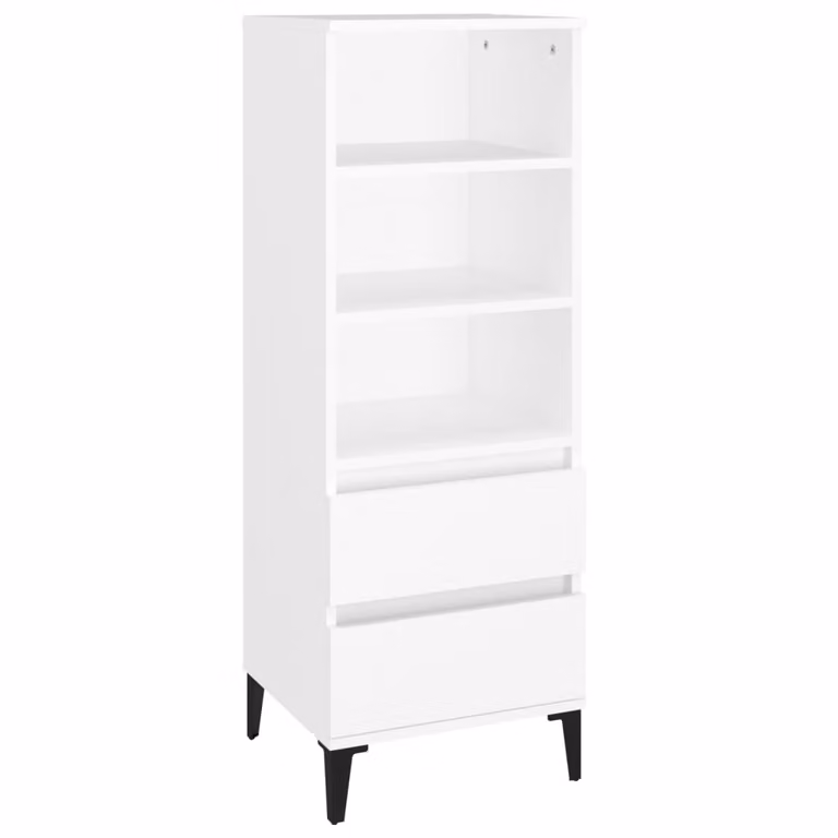 Credenza Bianco 40x36x110 cm in Legno Multistrato
