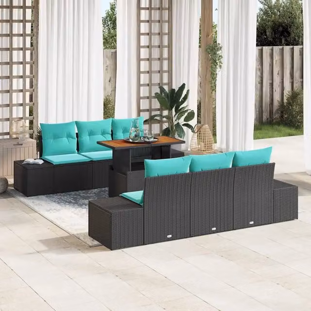 Set da Pranzo per Giardino 7 pz 6-Numero di posti 3349913