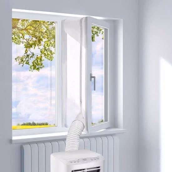 Guarnizione per finestre per condizionatori portatili, condizionatori, finestre a battente, 300 cm, per porte di lavanderia, Hot Air Stop, universale per finestre