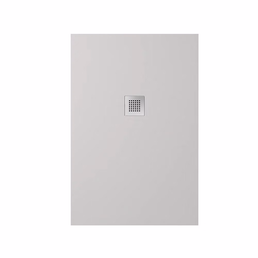 Piatto doccia rettangolare Kos in marmoresina grigio effetto pietra antiscivente L: 90 cm, P: 70 cm – 2