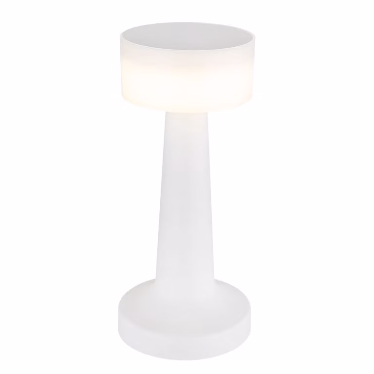 Lampada da tavolo senza fili con batteria ricaricabile Touch Dimmer Lampada da tavolo dimmerabile Bianco 58447W