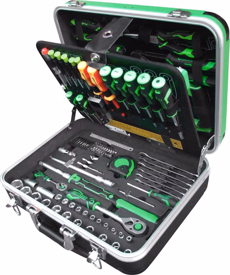 Set di utensili universali COMPETITION 1/4"+1/2", 147 pz