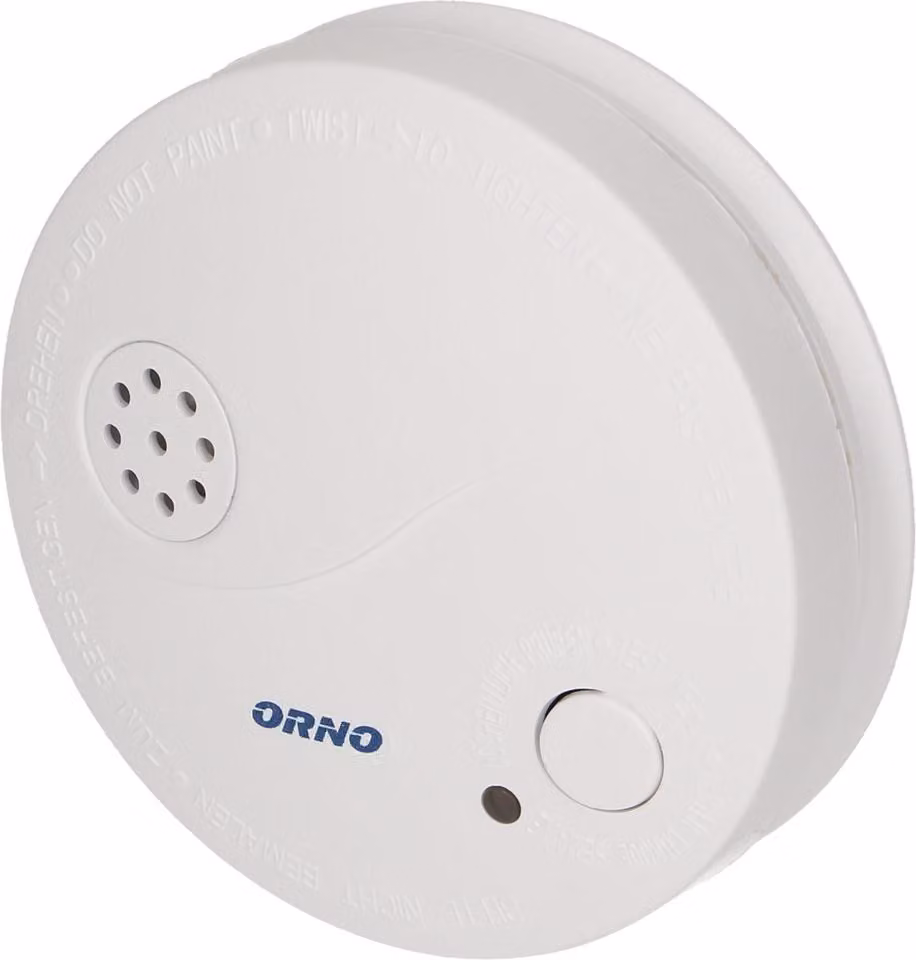 Orno Or-dc-609 rivelatore di fumo, ricaricabile, bianco