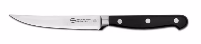 Coltello bistecca o costata linea Maitre, lama liscia cm 11 di Sanelli Ambrogio