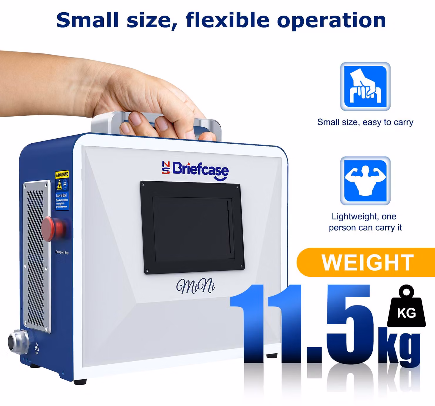Macchina da taglio laser portatile - Potenza di 600W per la lavorazione dei metalli