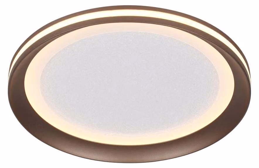 Plafone LED rotondo Artizo color caffè 18W, luce bianca regolabile, 2200 lm, metallo, dimensioni: 6x30,2x30,2 cm, IP20, Italux