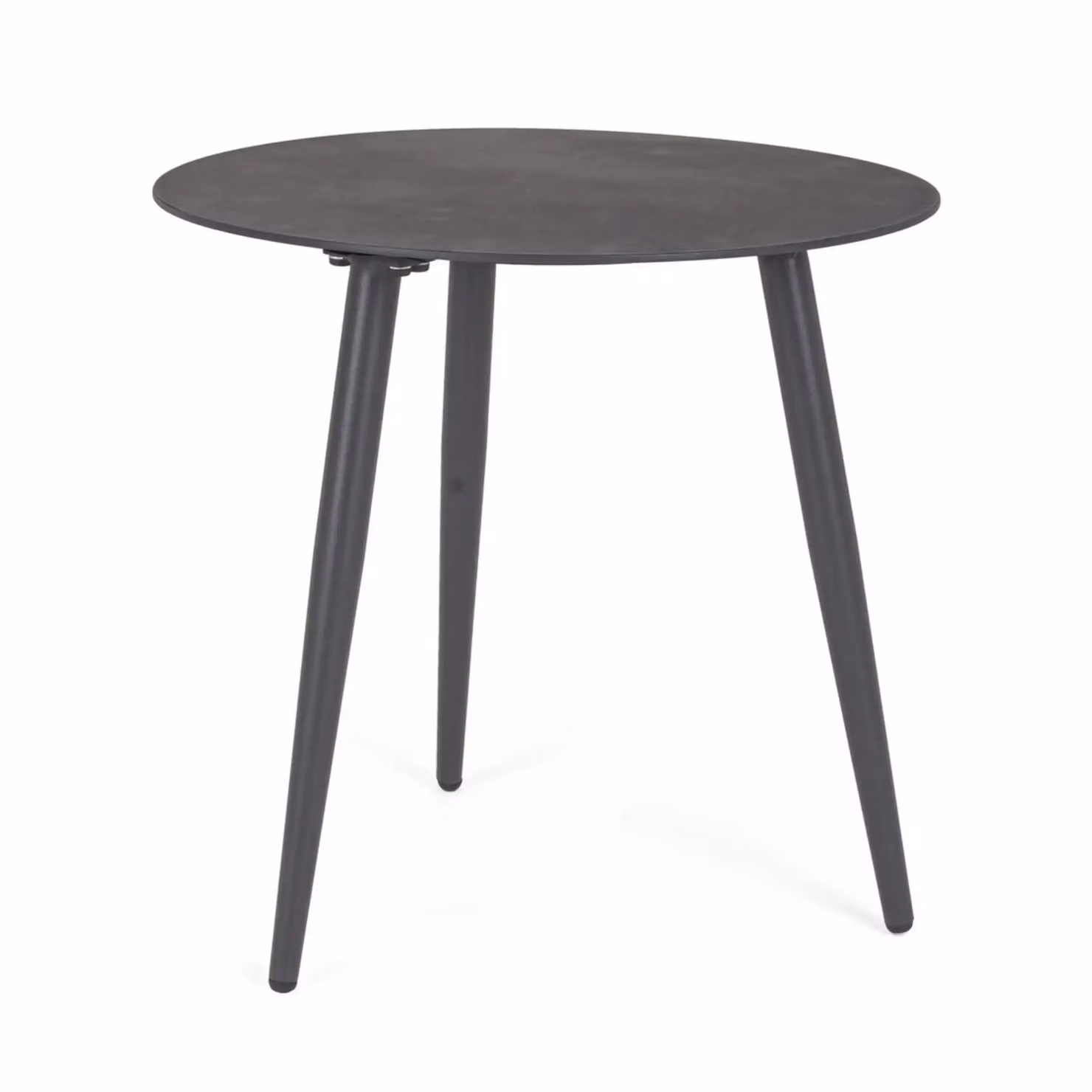 Tavolino rotondo da giardino FARO in alluminio antracite verniciato a polvere, Ø50 cm