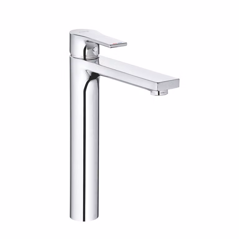 KLUDI ZENTA SL Mitigeur monocommandé pour lavabo, hauteur d'écoulement 240mm, 3.8 l/min, sans garniture d'écoulement, chrome, 482560565WR5, 482560565WR5
