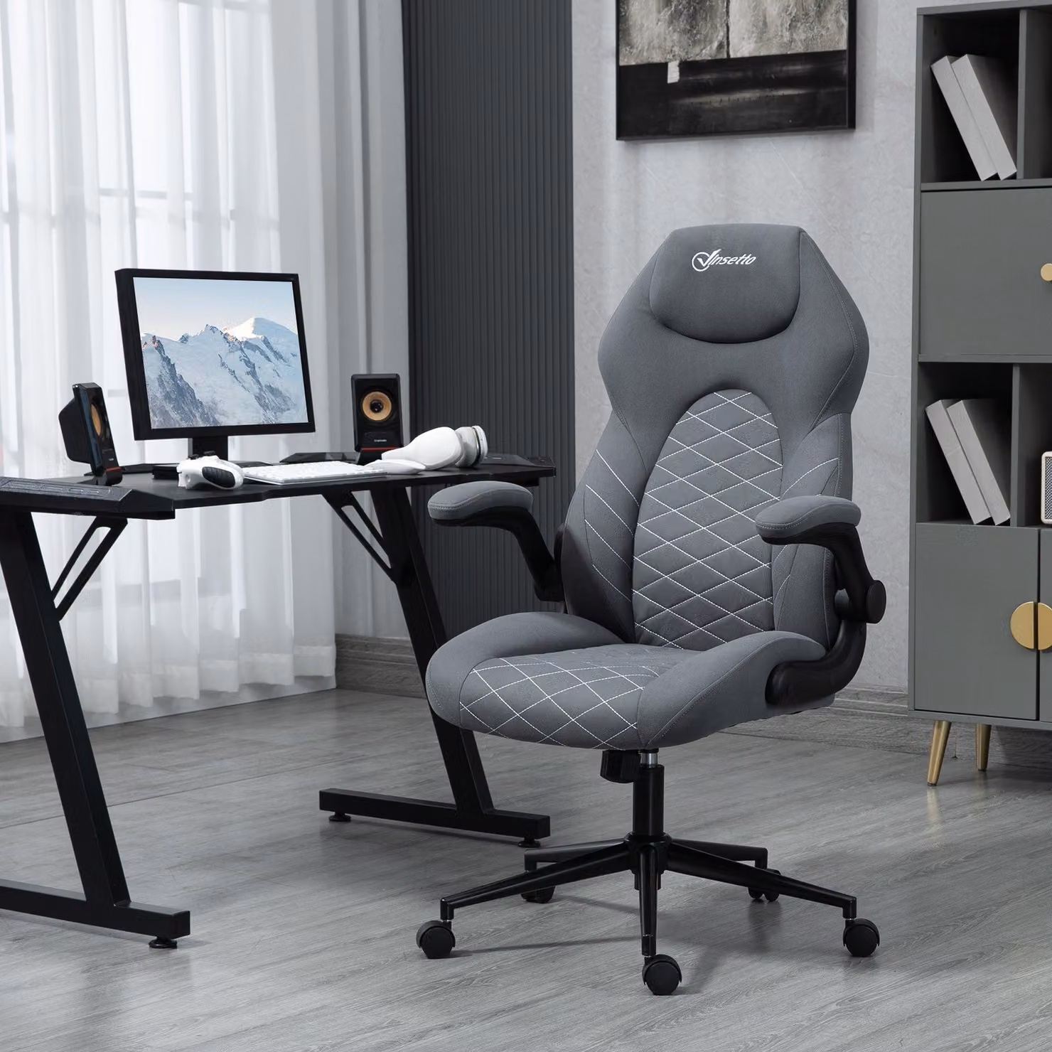 Sedia da ufficio - Sedia ergonomica - Sedia per ufficio - Sedia girevole - Sedia per computer - Altezza seduta regolabile