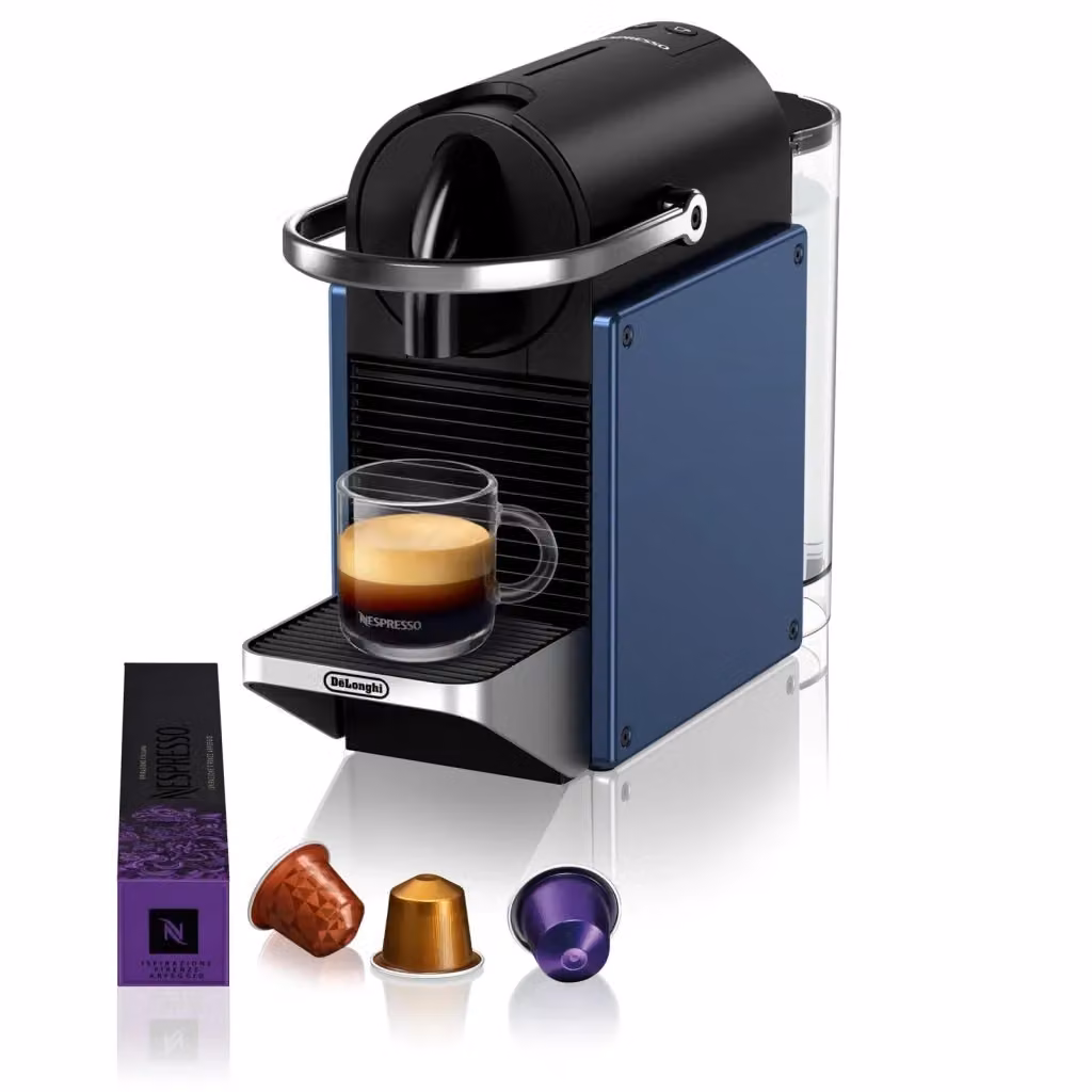 Macchina da caffè a capsule De'Longhi Pixie EN127.BL, compatibile con Nespresso Original, Blu, Nero e Argento, con serbatoio da 0,7 l e spegnimento automatico – 2